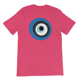 Evil Eye Rasberry Short-Sleeve Unisex T-Shirt