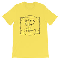 Whole Perfect and Complete Yellow Short-Sleeve Unisex T-Shirt