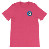 Evil Eye Rasberry Short-Sleeve Unisex T-Shirt