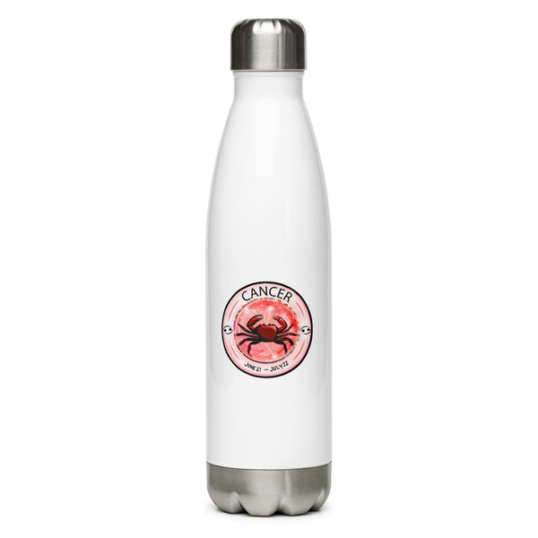 Psychic Astrology Cancer Stainless Steel Water Bottle